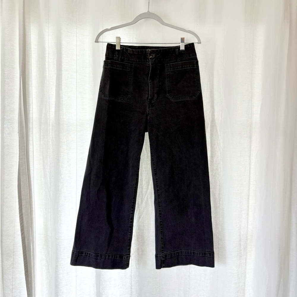 Velvet Heart Alyx Wide Leg Ankle Cropped Sailor Jeans